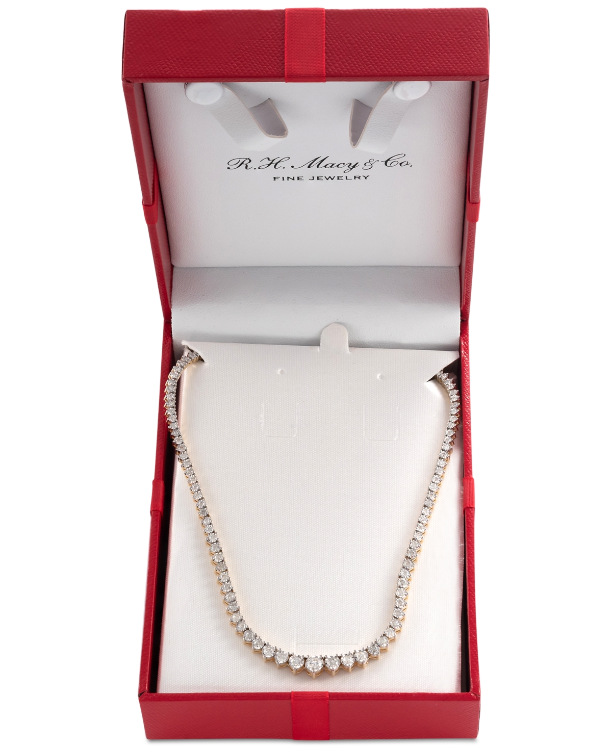 Diamond Tennis Necklace (3 ct. t.w.) in 14k White Gold or 14k- Yellow Gold