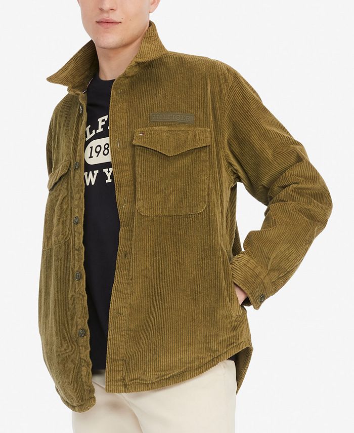 Tommy Hilfiger Men s Long Sleeve Button Front Corduroy Overshirt