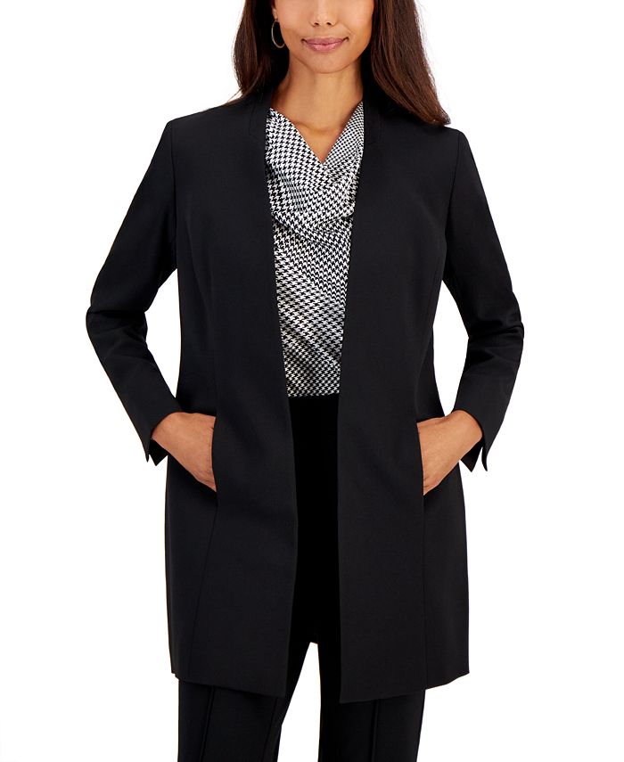 Macy s black cheap wool womens coats