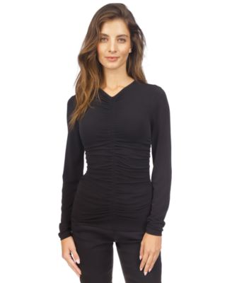 Michael Kors - Women's Ruched-Front Knit Top