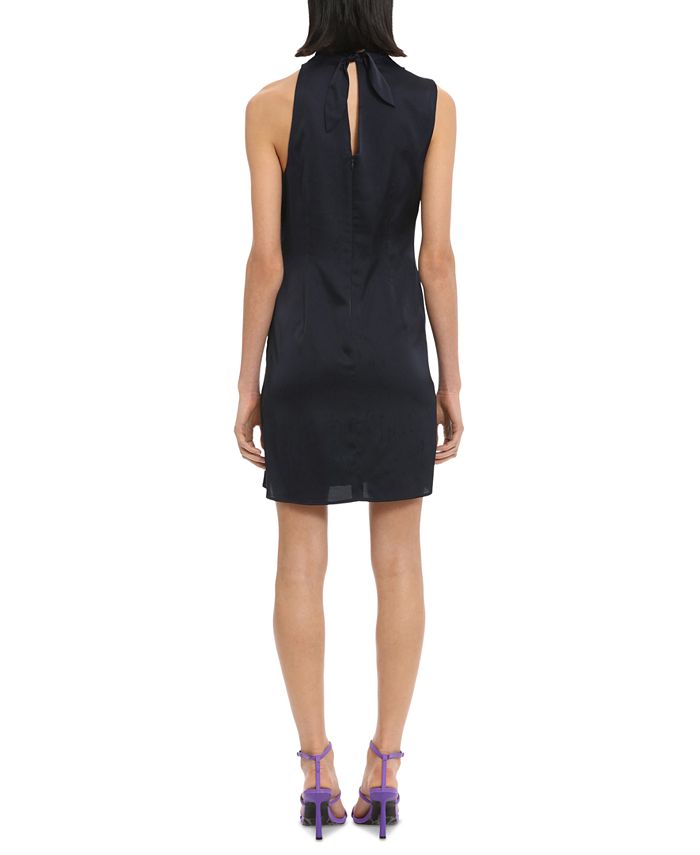 Donna Women's Draped Mock Neck Mini Dress Macy's