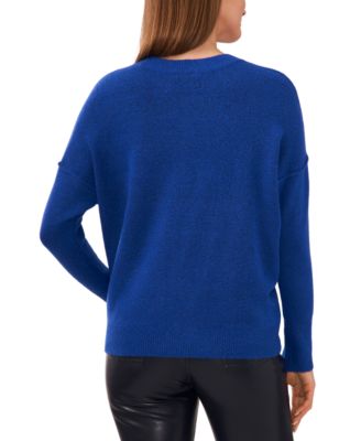 Women's Cozy Crewneck Long-Sleeve Extend-Shoulder Sweater