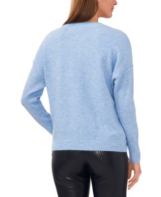 Women's Cozy Crewneck Long-Sleeve Extend-Shoulder Sweater