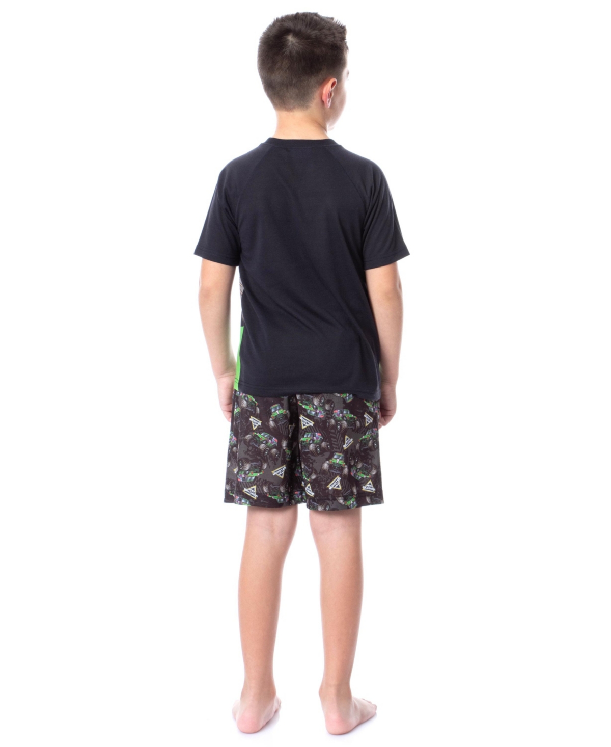 Monster Jam Boys Grave Digger Truck Sleep Pajama Set