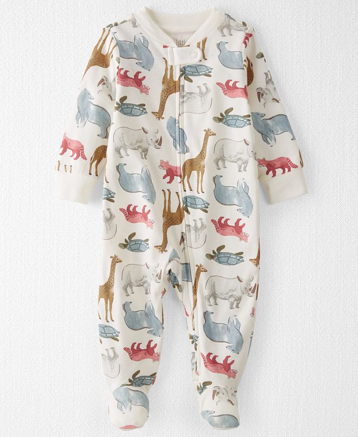 Carter's Baby Boys Organic Cotton Printed Sleep & Play Footed Coverall ...