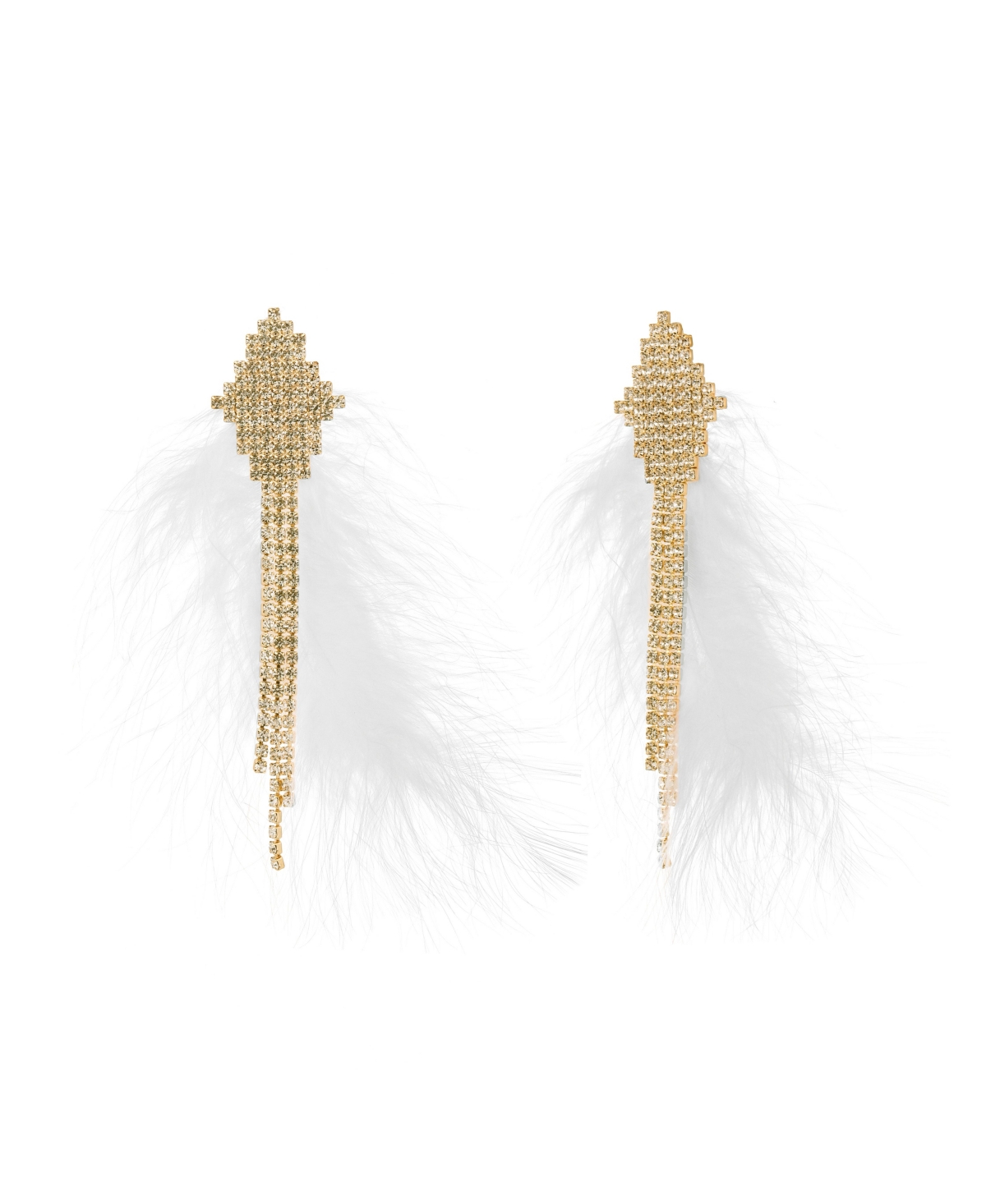 Feather Post Earring - Silver