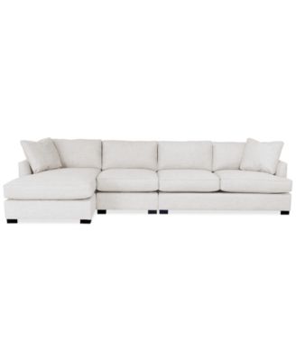 CLOSEOUT! Nightford 146" 3-Pc. Fabric Chaise Sectional, Created for Macy's