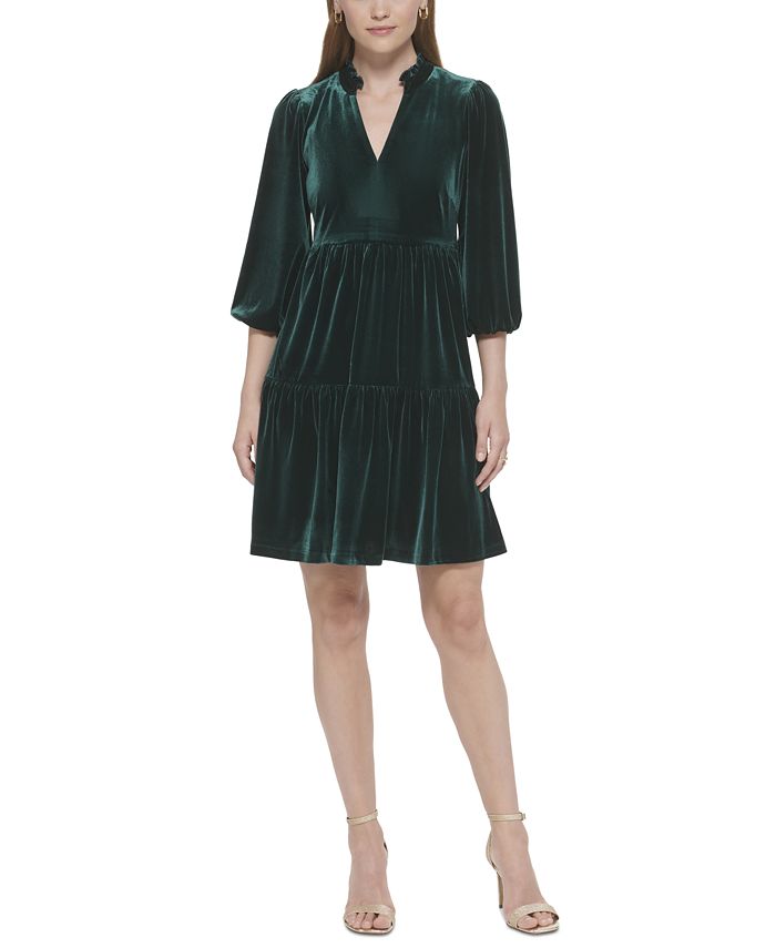 Vince camuto puff shop sleeve dress