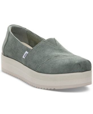 TOMS - Women's Alpargata Canvas Slip-On Platform Flats