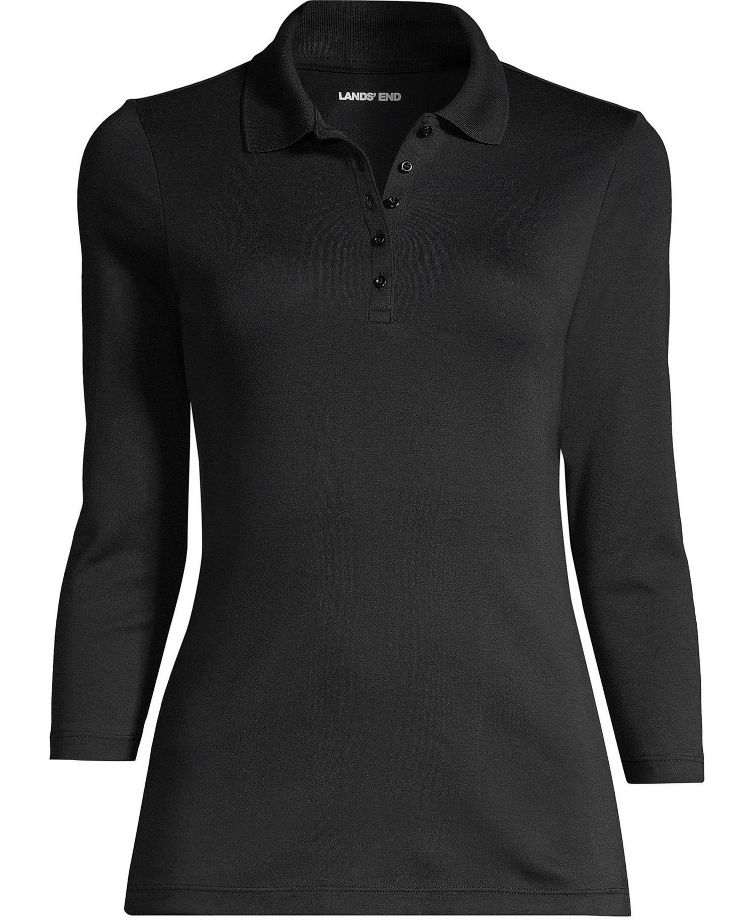 Plus Size 3/4 Sleeve Supima Cotton Polo Shirt