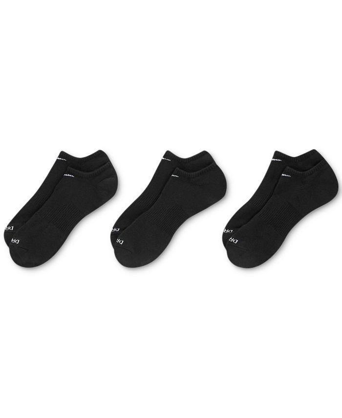 Nike Men's Everyday Plus Cushion Training No-Show Socks 3 Pairs - Macy's