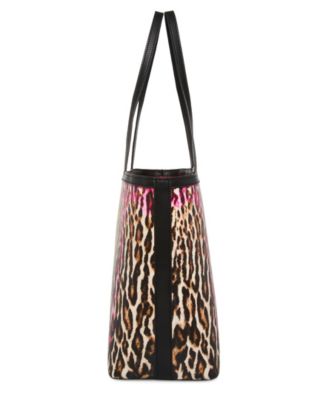 Leopard Embroidered Patch Tote