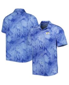 Texas Rangers Tommy Bahama Sport Harbor Island Hibiscus Short Sleeve  Button-Up Shirt - Light Blue