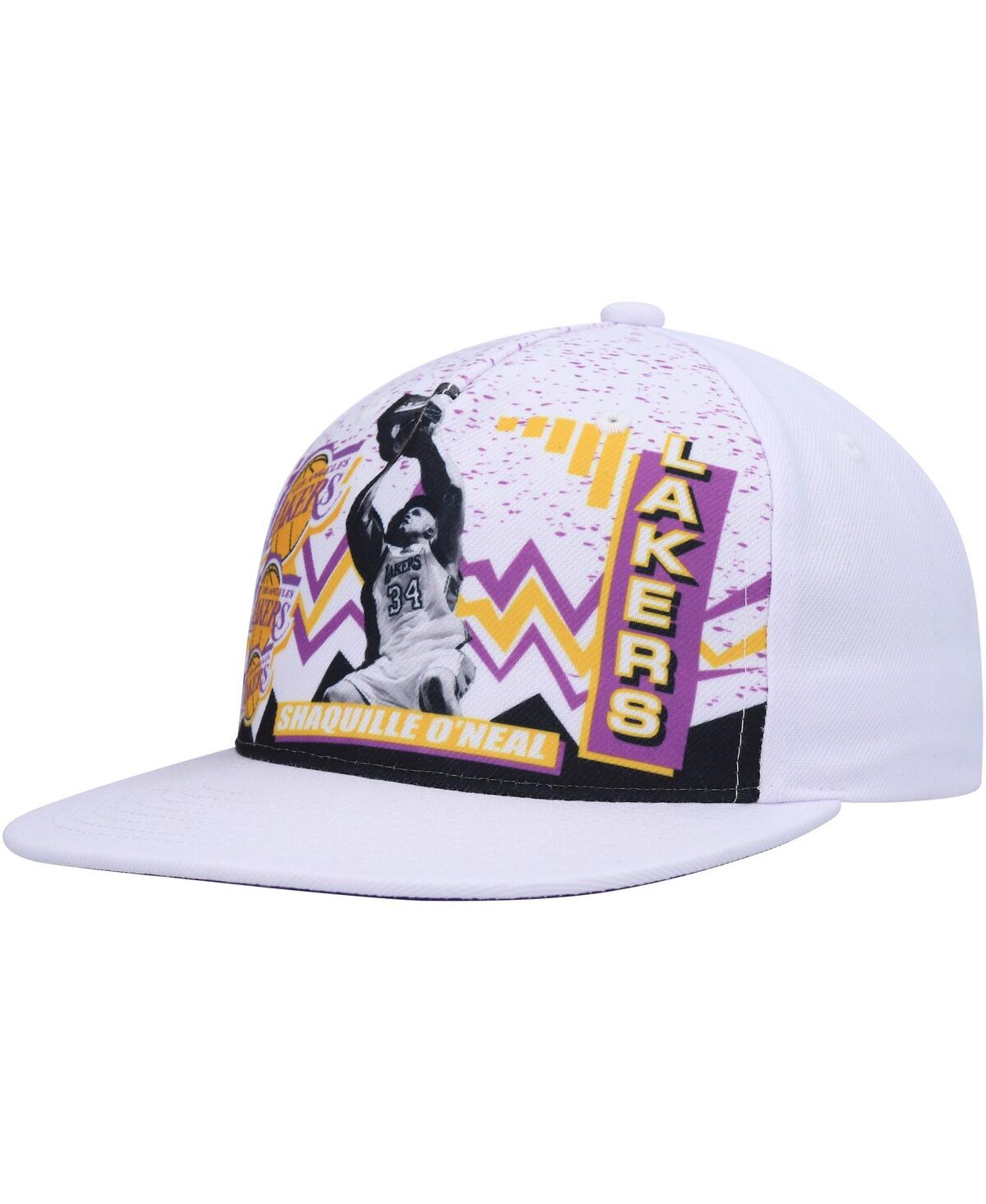 Shop Mitchell & Ness Men's  Shaquille O'neal White Los Angeles Lakers Hardwood Classics 90's Playa Deadsto