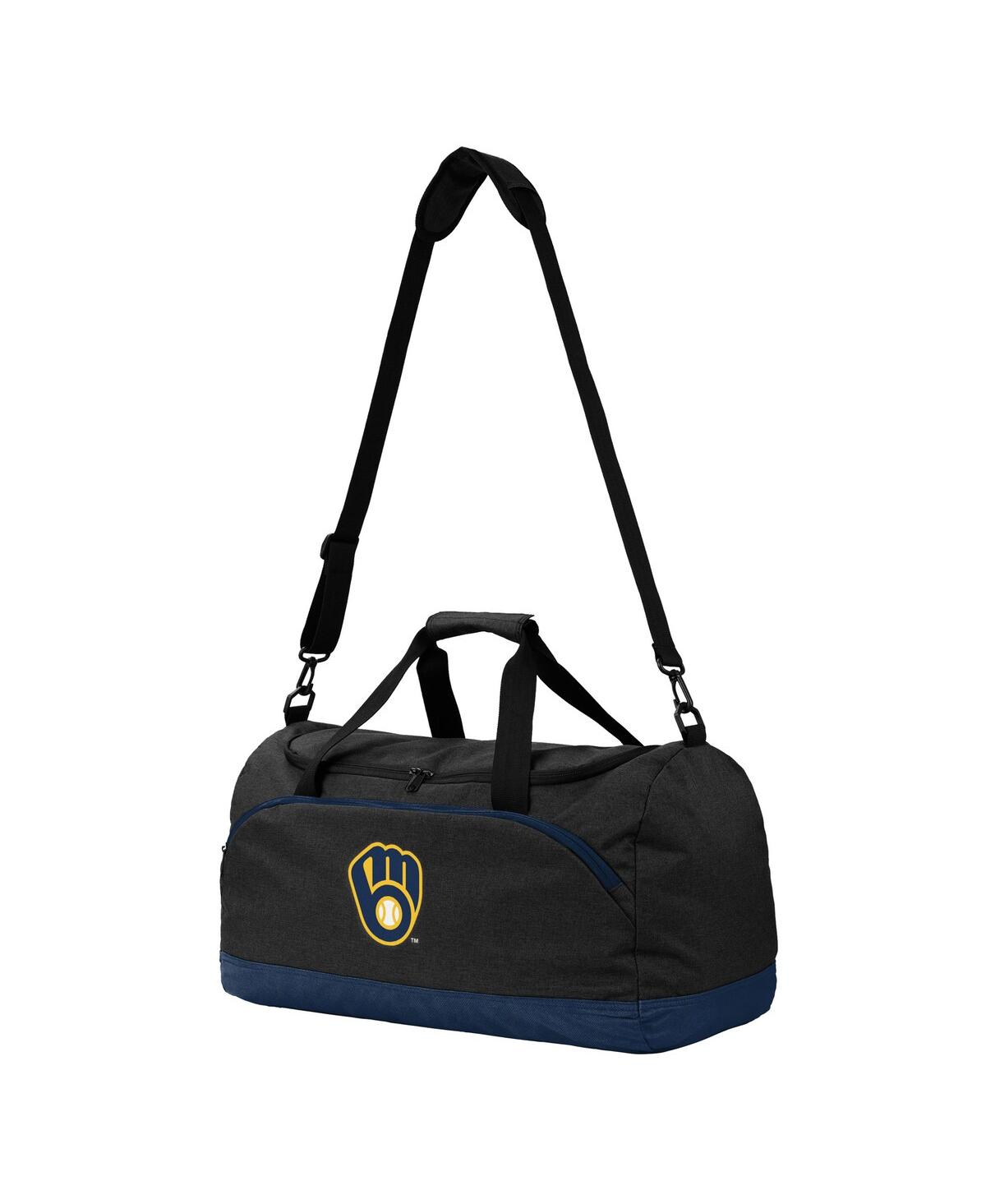 Foco Men's And Women's Milwaukee Brewers Bold Duffle Bag In Black