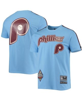 Pro Standard Men's Light Blue, Burgundy Philadelphia Phillies Taping T-shirt  - Macy's