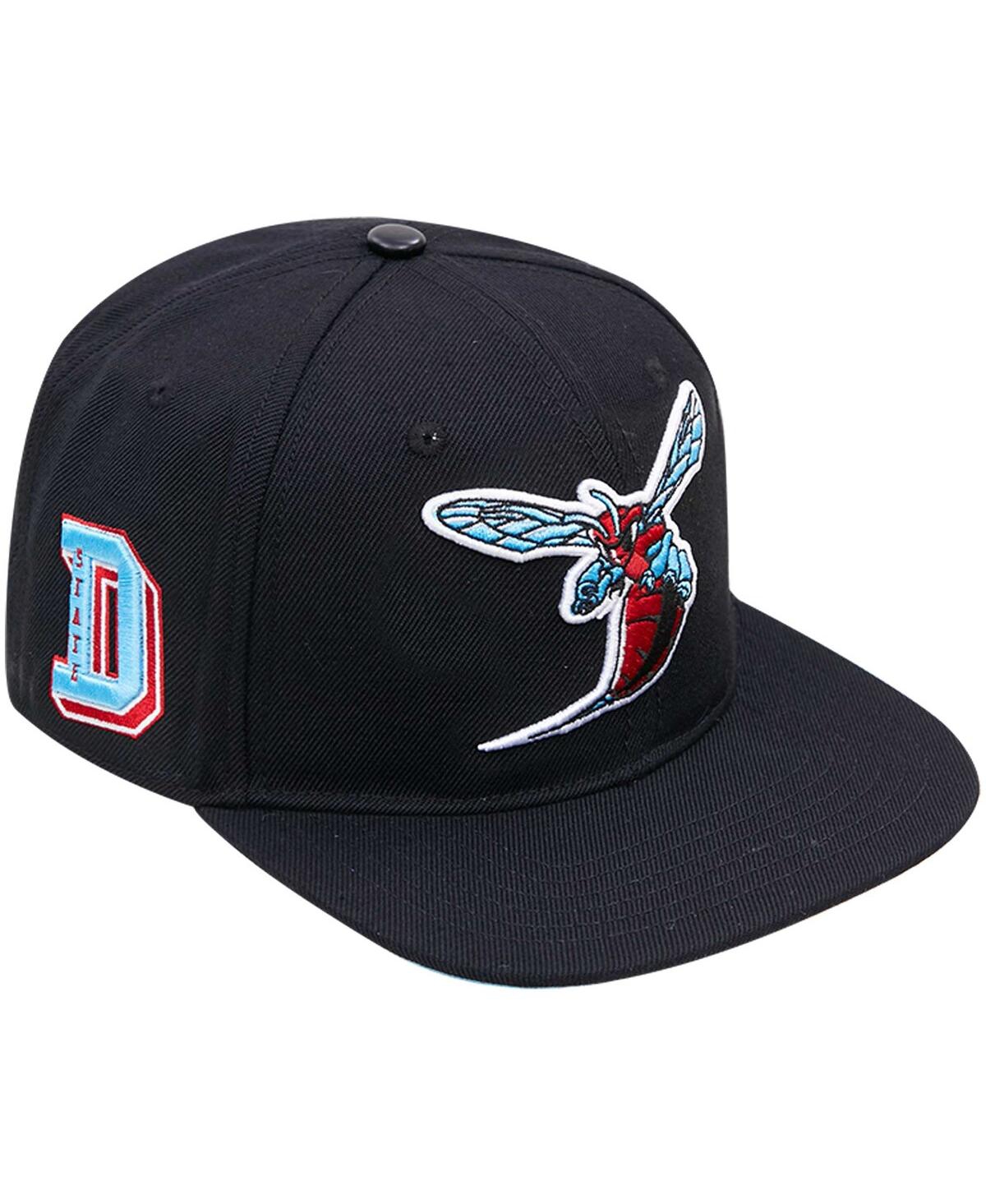 Shop Pro Standard Men's  Black Delaware State Hornets Arch Over Logo Evergreen Snapback Hat