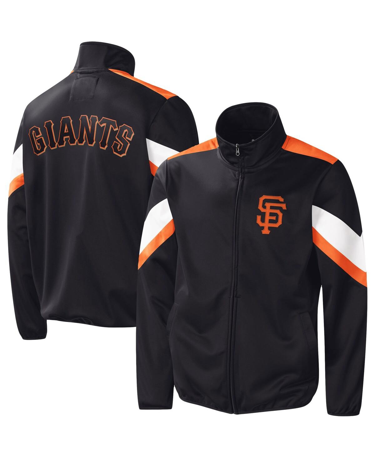 G-iii Sports By Carl Banks Men's  Black San Francisco Giants Earned Run Full-zip Jacket