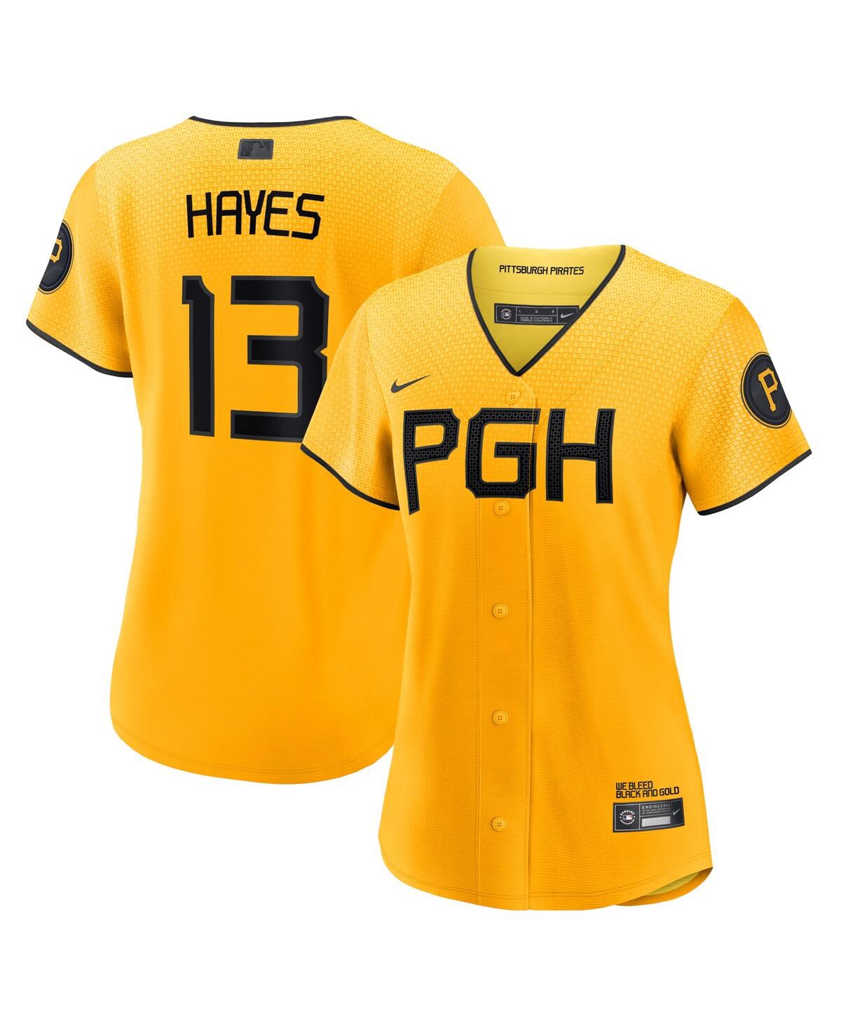 Women's Nike Ke'Bryan Hayes Gold Pittsburgh Pirates 2023 City Connect Replica Player Jersey - Gold