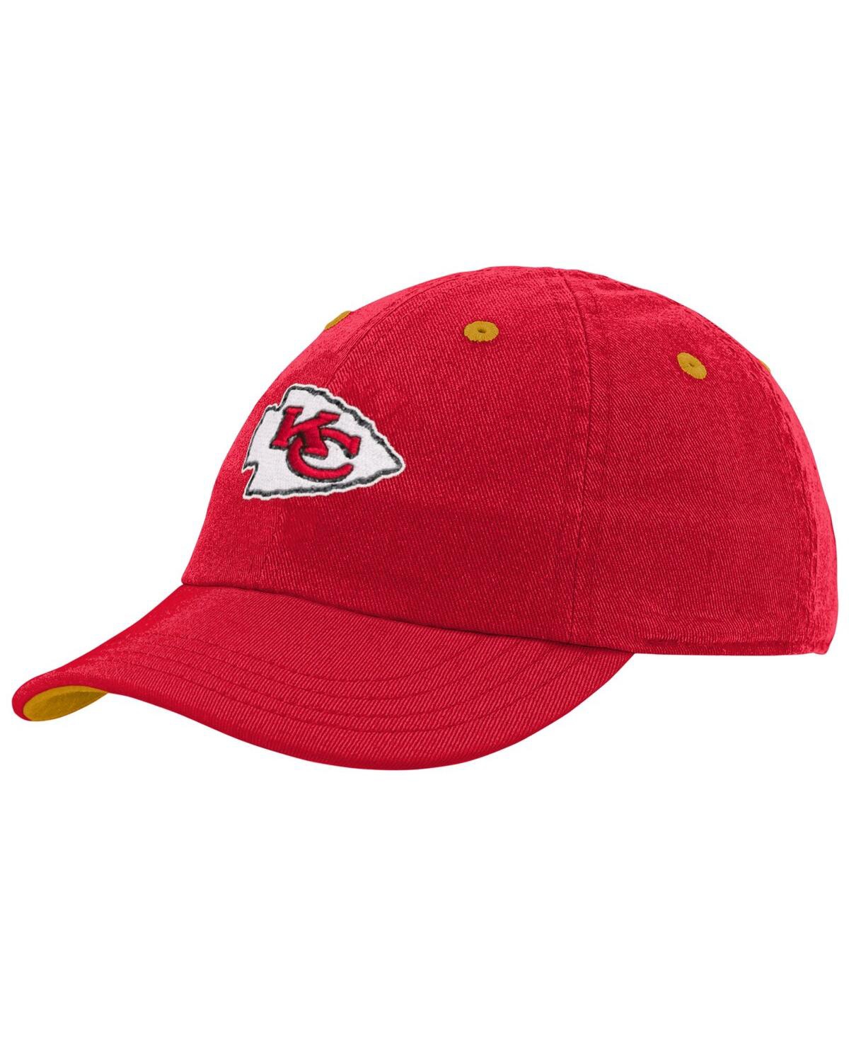 Outerstuff Babies' Infant Boys And Girls Red Kansas City Chiefs Team Slouch Flex Hat