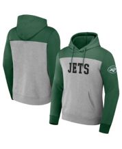 Men's '47 Gray New York Jets Legacy Packed House Headline Pullover Hoodie Size: Large