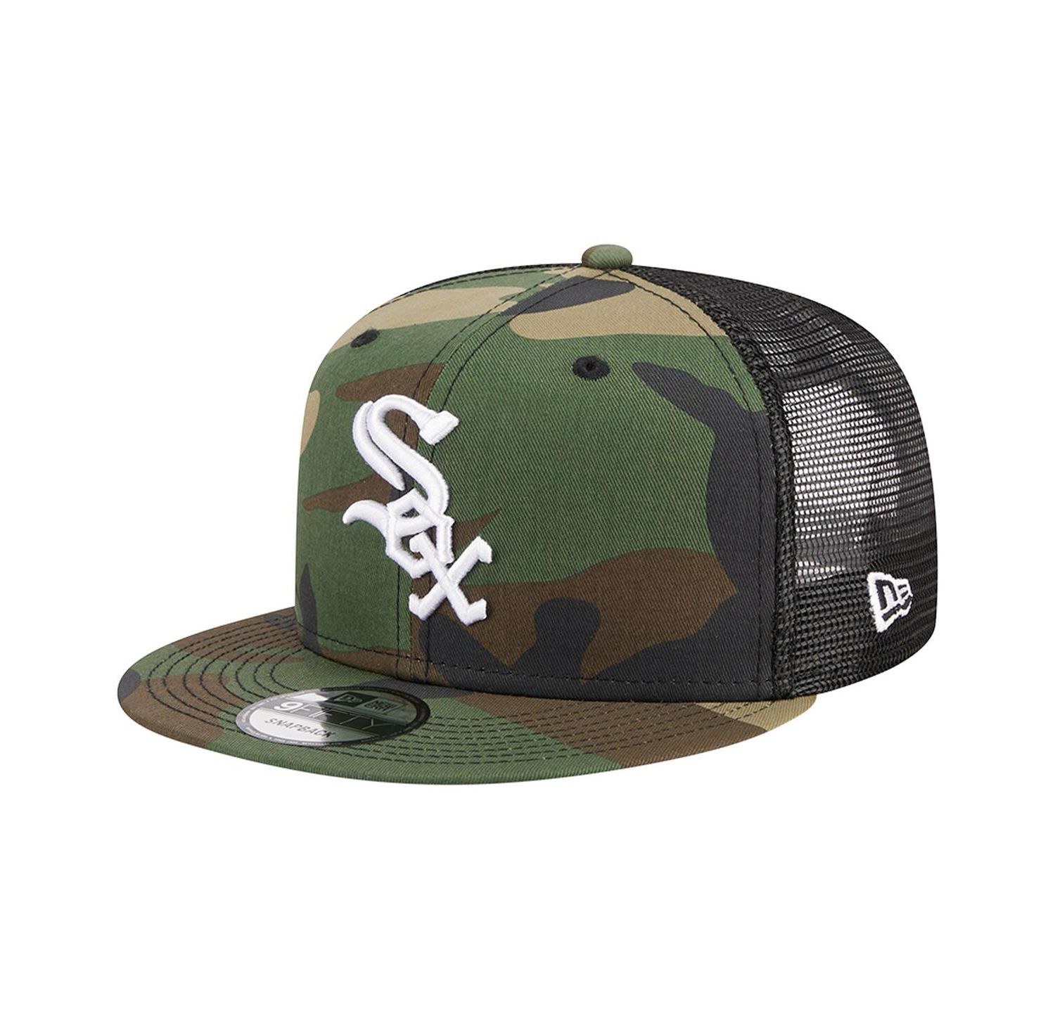 Men's Camo Chicago White Sox Woodland Camo Trucker 9FIFTY Snapback Hat