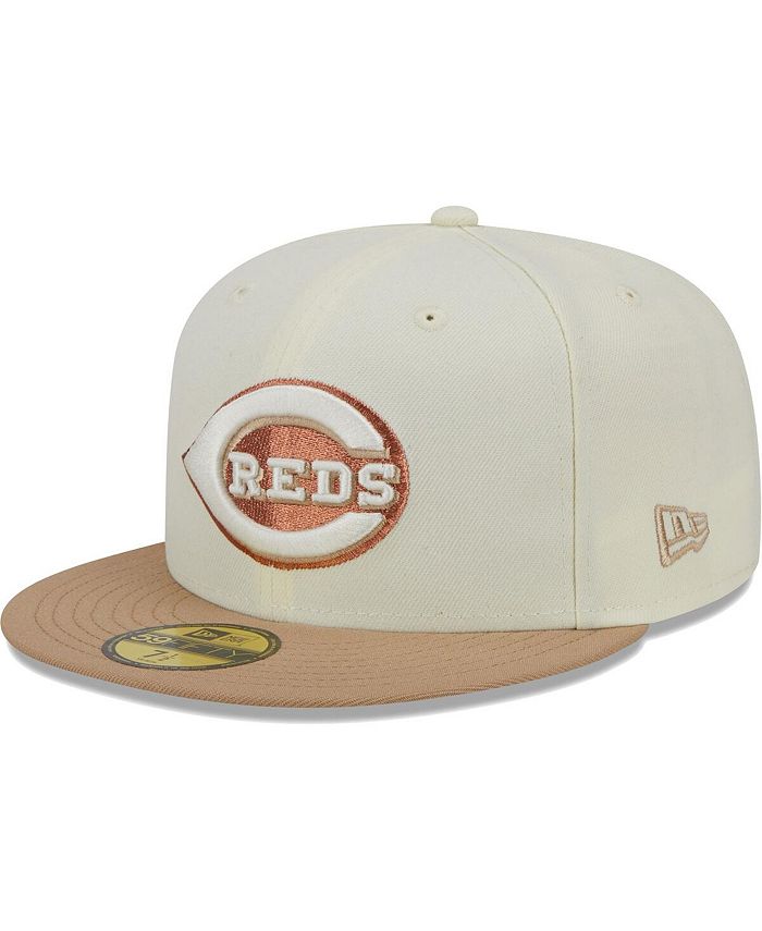 Men's New Era White/Red Cincinnati Reds Undervisor 59FIFTY Fitted Hat