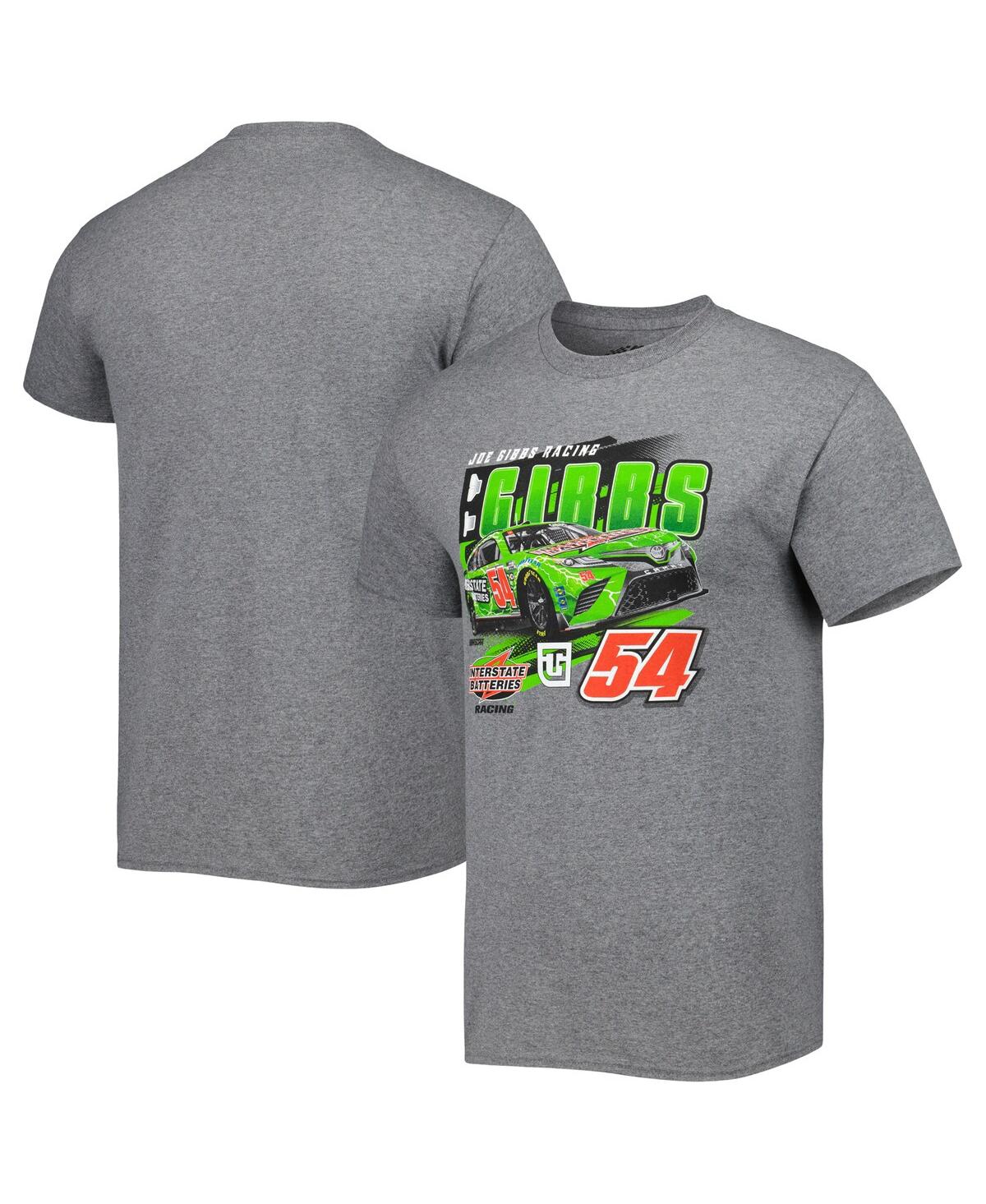 Men's Joe Gibbs Racing Team Collection Heather Gray Ty Gibbs Pit Road T-shirt - Heather Gray