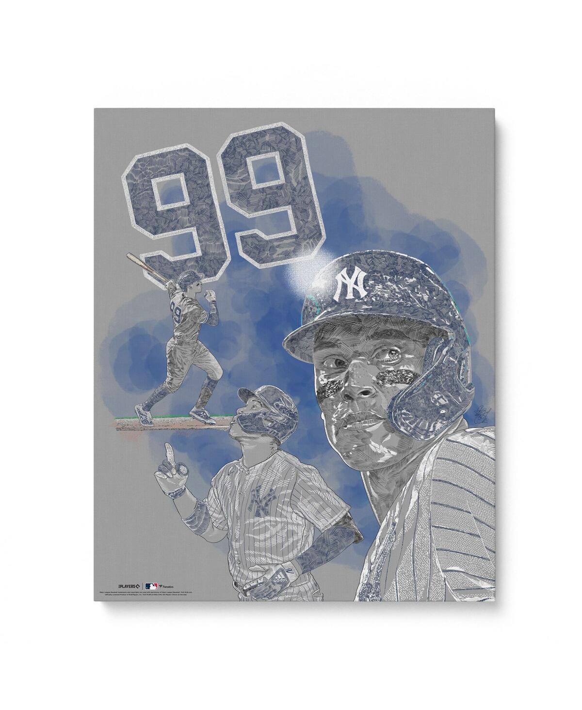 Aaron Judge New York Yankees Unsigned 16" x 20" Photo Print - Designed by Artist Maz Adams - Blue