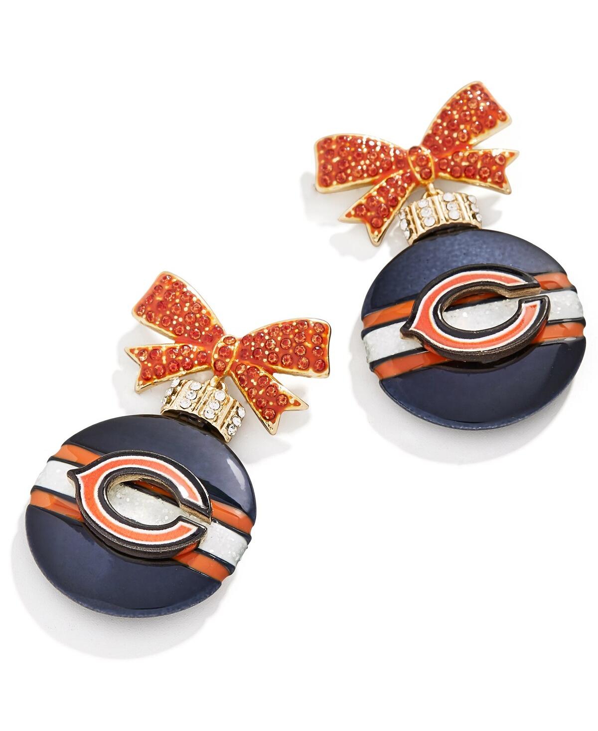 Shop Baublebar Women's  Chicago Bears Ornament Earrings In Navy