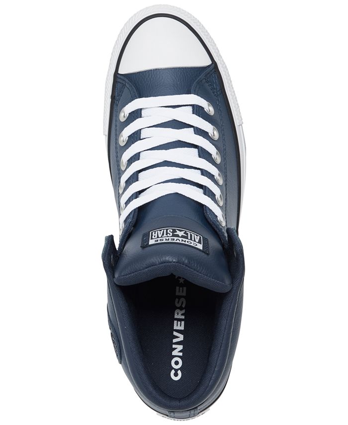 Converse Men s Chuck Taylor Street Leather High Top Casual