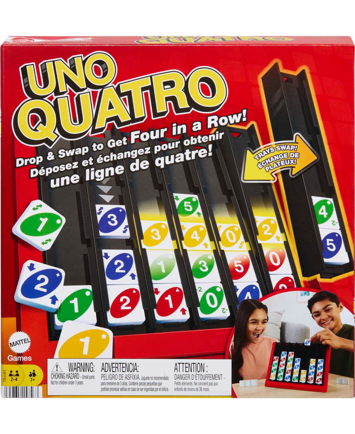 Mattel Uno Quatro Game In Multi-color
