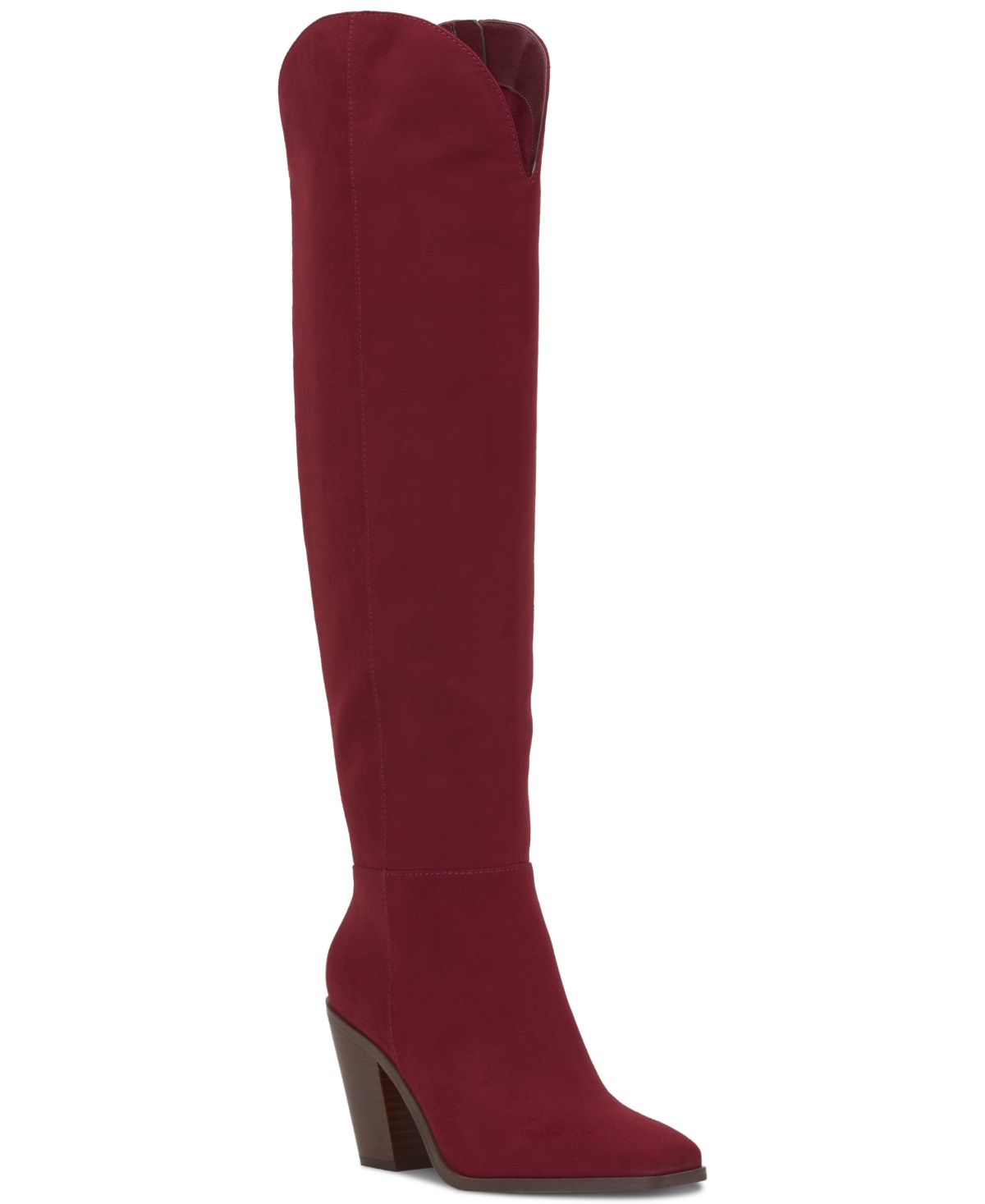 Shop Jessica Simpson Women's Ravyn Over-the-knee Boots In Malbec Faux Suede