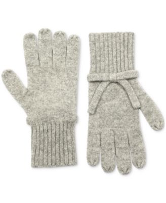Women's Bow Knit Wool Gloves
