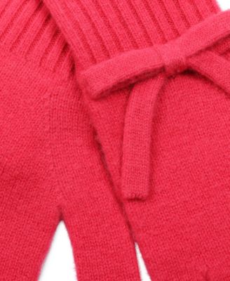 Women's Bow Knit Wool Gloves