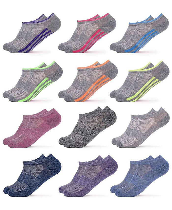 Gallery Seven Women's NoShow Athletic Sport Socks 12 Pack Macy's