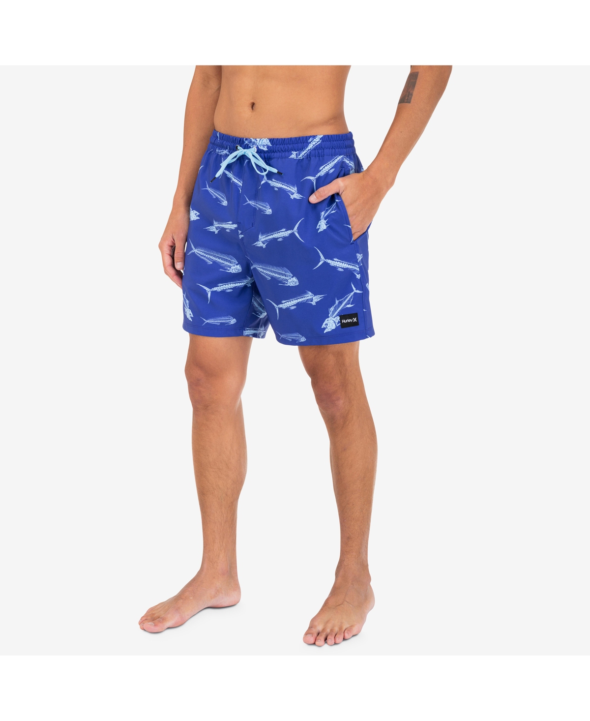 Hurley Men's Cannonball Volley 17" Boardshorts In Neptune