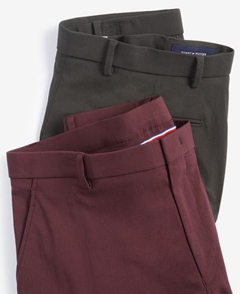 Tommy Hilfiger Men's Modern-Fit TH Flex Stretch Solid Performance Pants -  Macy's