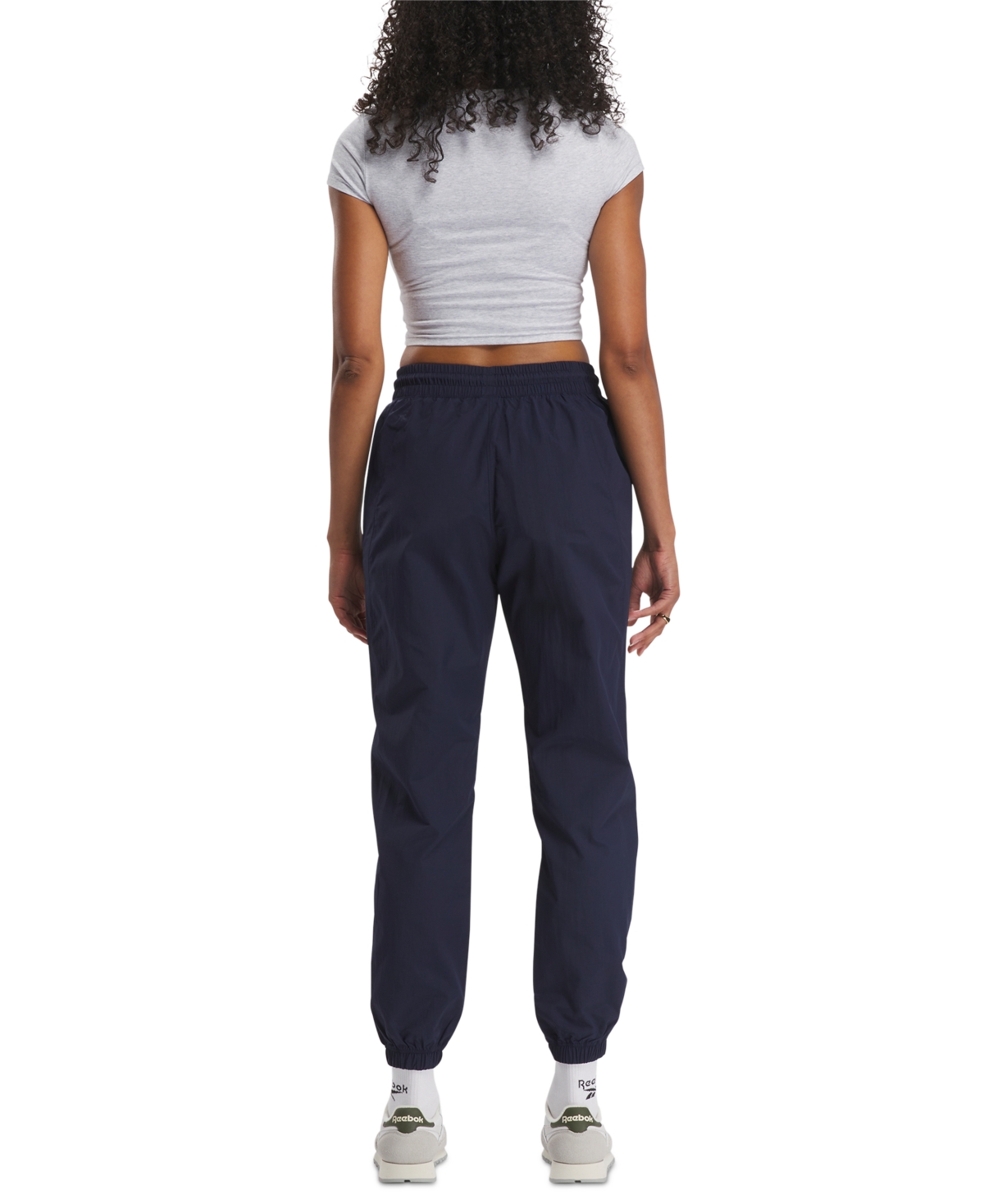 Reebok Women's Pull-On Logo Woven Track Pants