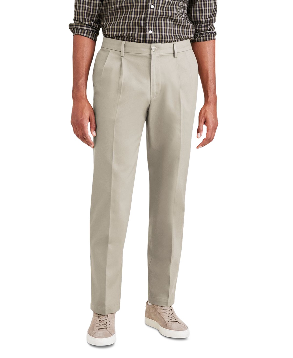 Мужские брюки Dockers Men's Signature Classic Fit Pleated Iron Free Pants with Stain Defender — фото 1