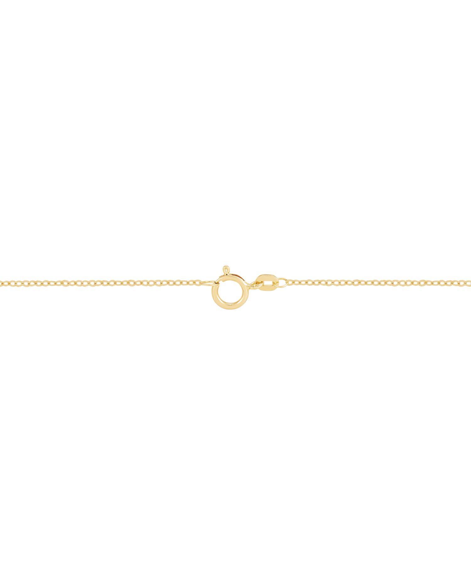 Polished Open Heart Station 18" Collar Necklace in 10k Gold