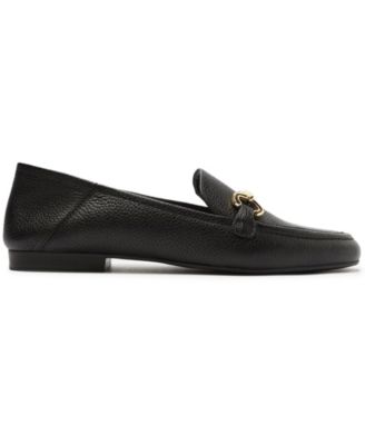Emma Horse Bit Pebble Leather Classic Loafers