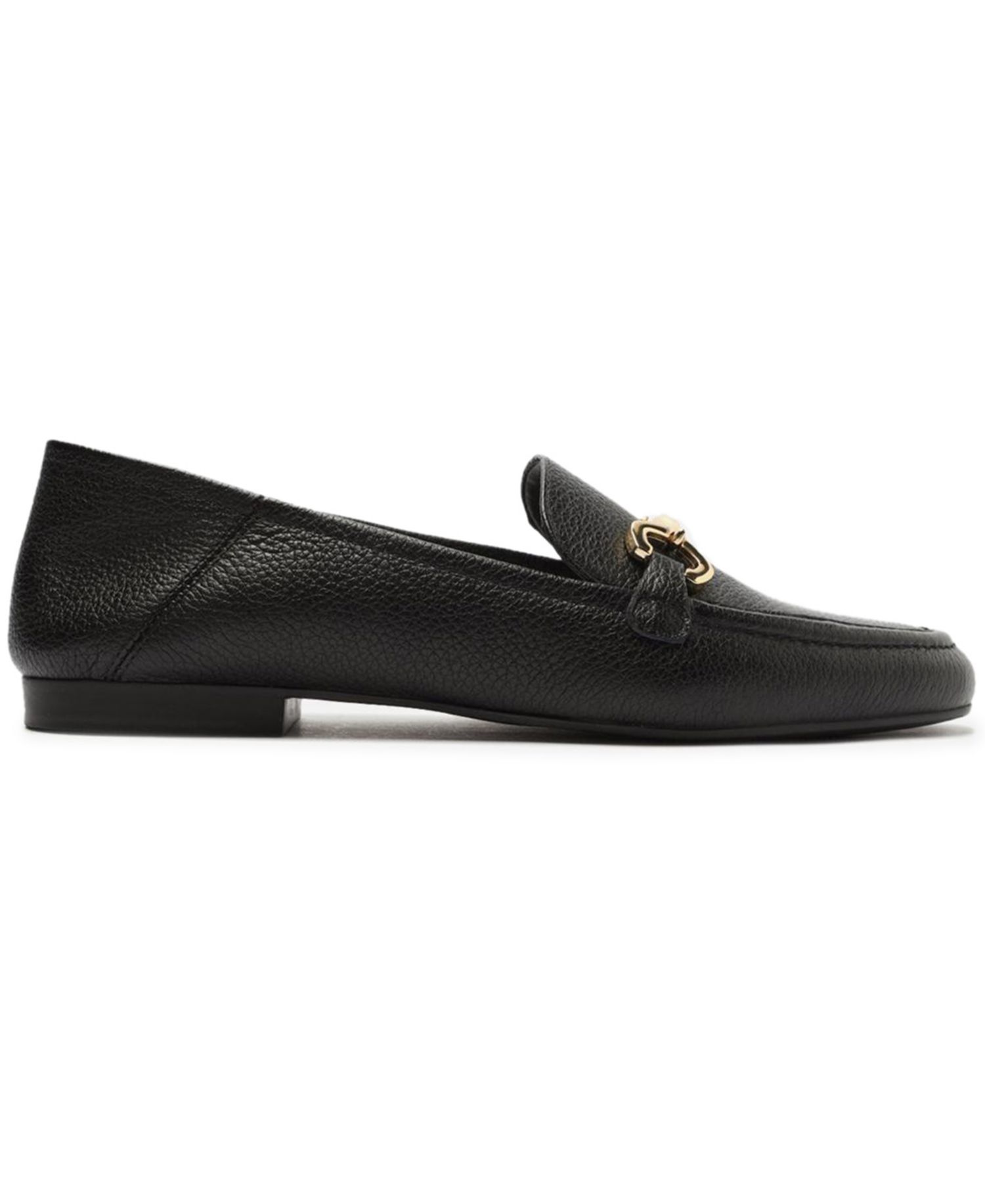 Women's Emma Horse Bit Pebble Leather Classic Loafers