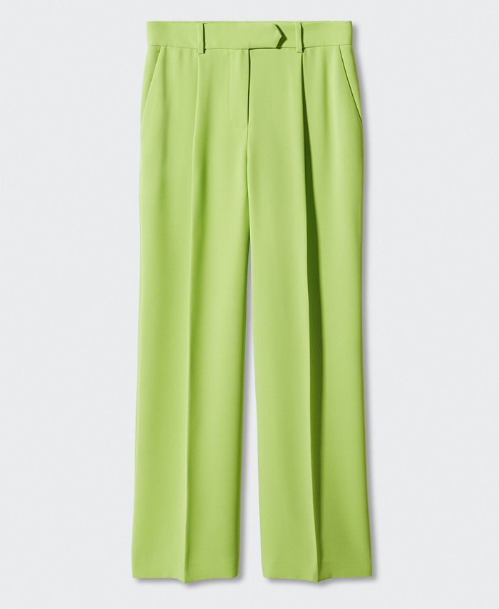 MANGO Women's Wideleg Pleated Pants Macy's