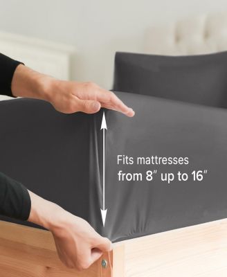 CGK Unlimited 4 Piece 100% Cotton 400 Thread Count Sheet Set - Full