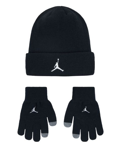 Детский комплект Jordan Essentials: шапка и перчатки, 2 предмета, цвет: Чёрный