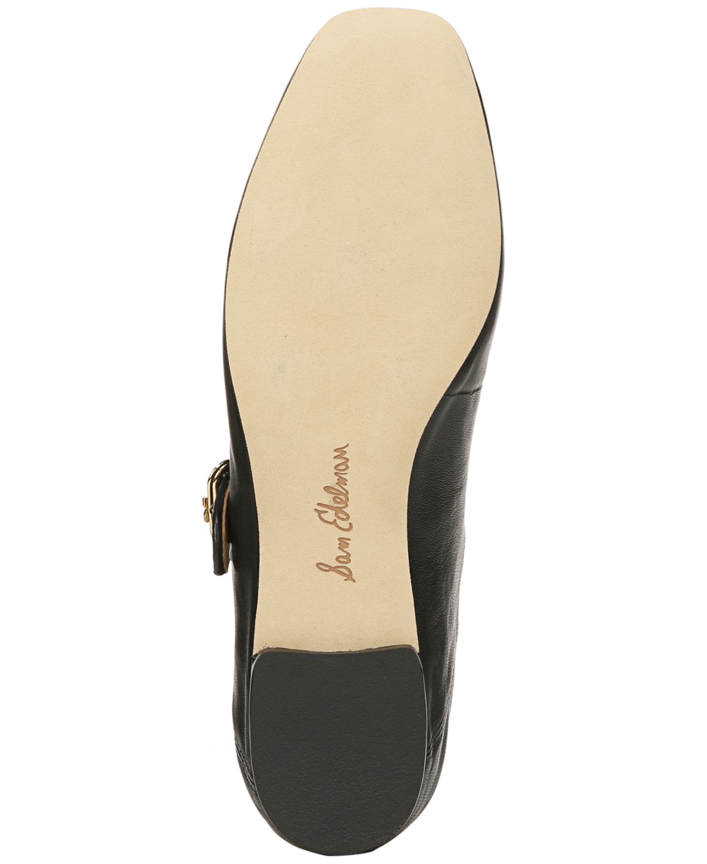 Женские балетки Sam Edelman Michaela Mary Jane Flats, цвет: Чёрный кожаный — фото 5