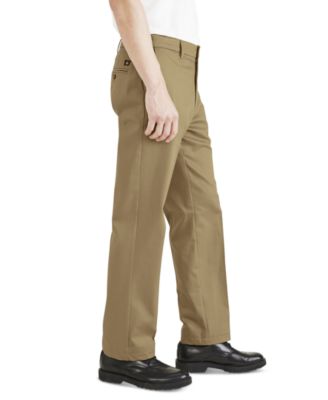 Men's Signature Classic Fit Iron Free Khaki Pants with Stain Defender