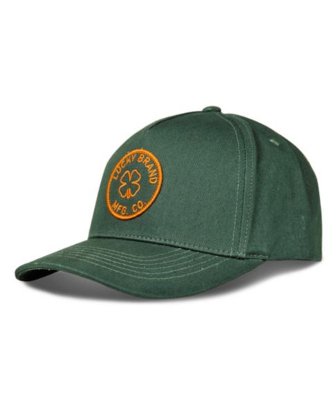 Женский головной убор Lucky Brand MFG Co. Patch Hat, цвет: Тёмно-зелёный