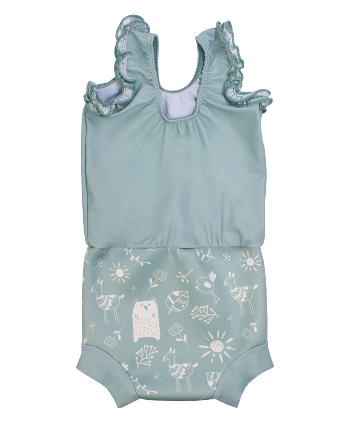 Splash About Toddler Girls Happy Nappy Swimsuit with Swim Diaper